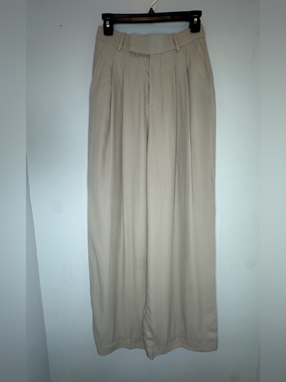 Frame pleated  Wide-Leg Pants - Cream size 0